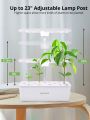 Hydroponics Growing System, 12 Pods Indoor Garden System with LED Full-Spectrum Plant Grow Light, Height Adjustable Indoor Herb Garden with Pump System, Timer Function Herb Garden Kit Indoor