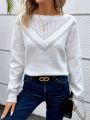 SHEIN Frenchy Women's White Sweater