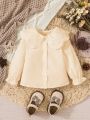 Baby Girl's Romantic & Elegant Embroidery Hollow Out Doll Collar Top