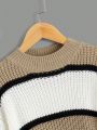 Teenage Girls' Contrast Stripe Casual Sweater