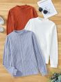 Teen Girls' Stand Collar Long Sleeve T-Shirt