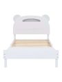 Merax 3-Pieces Bedroom Sets Twin Size Bear-Shape Platform Bed with Nightstand and Storage Dresser