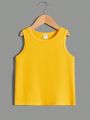 SHEIN Kids EVRYDAY Young Boy Solid Color Casual Vest