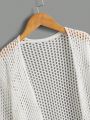 Simple And Fashionable Women'S Hollow Out Knitted Cardigan