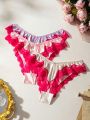 SHEIN Women's Lace Trimmed V-shaped Waist Triangle Panties