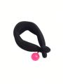 1pc Women's Fashionable Pearl Decor Twisted Hair Clip For Creating Bun Hairstyle