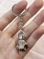 1pc Multicolor Alloy Fist Shaped Retro Keychain, Bag Charm For Women, Suitable For Daily Use