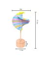 1pc Wooden Macaron Color Rotating Decompression Stick, Creative Gyro Magic Stick Unrest Anxiety Relief Toy For Teens