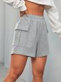 Daily&Casual Solid Color Cargo Sports Shorts