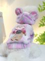1pc Pet Clothes Soft Cozy Bear Hoodie Jacket For Small & Medium Dogs