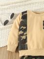 Baby Boys' Casual Fashion Camouflage 2 Pieces Set