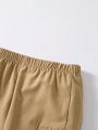 SHEIN Young Boys Solid Color Cargo Pants