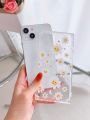 Floral Pattern Clear Phone Case