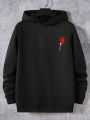 Manfinity Hypemode Men'S Hooded Casual 2pcs/Set With Text Printed