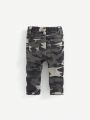 SHEIN Baby Boy Camouflage Print Elastic Waist Jeans