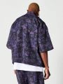 SUMWON Boxy Fit Nylon Shirt With All Over Print