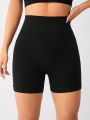 Daily&Casual Ladies' Solid Color Seamless Sports Shorts
