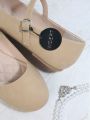 Wide Fit Nubuck Mary Jane Flats