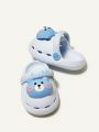 Cozy Cub Cute And Durable Anti-slip Baby Loafers With Bear Pattern