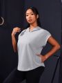 Daily&Casual Plus Size Short Sleeve Hoodie