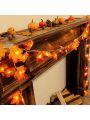 1 Pack Thanksgiving Maple Leaf String Lights Decorations 10/20/40/80 LED Fall Leaves For Home Indoor Outdoor Party Gift Decor