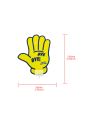 1pc Bye Hand Gesture Car Ornament With Suction Cup, Suitable For Car Window, Dashboard And Glass Decoration