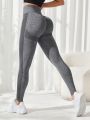 SHEIN Yoga Trendy Women's Seamless High Elasticity Sports Leggings