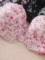 3pcs/Set Ladies' Padded Strapless Bra With Underwire Lingerie