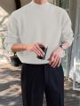 Men'S Solid Color Stand Collar Sweater