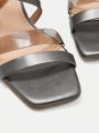 SHEIN BIZwear Fashionable Women's Transparent High Heel Sandals