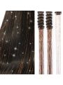 12pcs Gold Wire 5-claw Hair Extensions Clips