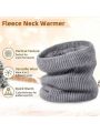 Winter Thickened Warm Neck Scarf, Unisex Warm Neck Warmer Suitable For Outdoor Activities