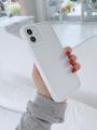 Contrast Frame Clear Phone Case