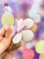14pcs Girls' Candy-colored Flower Hair Clips
