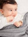 Solid Color Baby Receiving Blanket