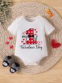 Baby Boys' Valentine'S Day Slogan Printed Bodysuit