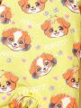 Baby Girls' Cute Puppy Printed 3pcs Romper Set