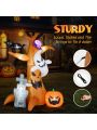 Inflatable Halloween Decoration,8ft 9pcs LED String Lights Halloween Decoration