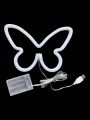 Led Butterfly Neon Wall Hanging Lamp, Atmosphere Light, Holiday Party Decoration