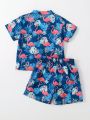 Baby Boys' Tropical Flamingo Print Swimwear Set