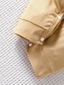3pcs/Set Baby Boy Summer Casual Letter Print Short Sleeve Romper Bodysuit Outfits