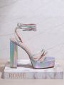Women's Fashionable Summer High-heeled Sandals, All-match Style