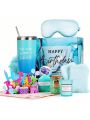 Happy Birthday Gifts for Women - Birthday Gift Baskets for Women Friendship Sister Female Friend Girlfriend Mom  Bath Relaxing Spa Presents Set for Woman  Unique Gifts Box for Women Who Have Everything