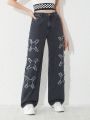 Teen Girls' Cross Patchwork Jeans