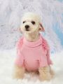 PETSIN Plush Pink Warm Knit T-shirt