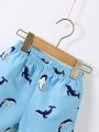 Toddler Boys Dolphin Embroidery Polo Shirt & Shorts