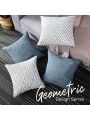HPUK Decorative Throw Pillow Covers Set of 4 Square Couch Pillows Linen Cushion Cover for Couch Sofa Living Room, 18
