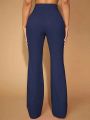 Plus Size High Waisted Straight Pants
