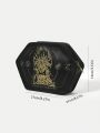 Game of Thrones X SHEIN Black Irregular Shaped Portable Cosmetic Bag