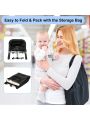 Hook on Chair Portable Clip on High Chair Use at Most Tables, Fold-Flat Storage Fast Table Chair with Carry Bag, Travel Feeding Seat for Baby & Toddlers